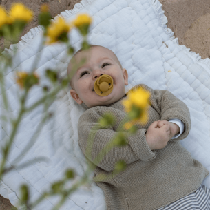 Chupetes De Lux Mustard / Petrol 2