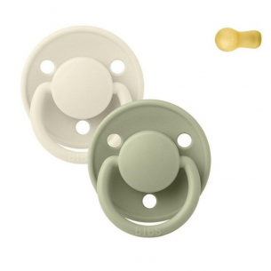 Chupetes bibs De Lux Ivory / Sage