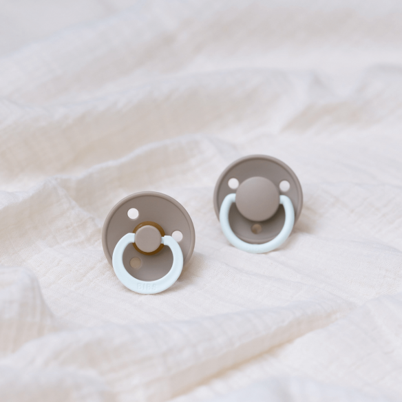 Chupetes Bibs Nocturnos De Lux Sage / Cloud látex