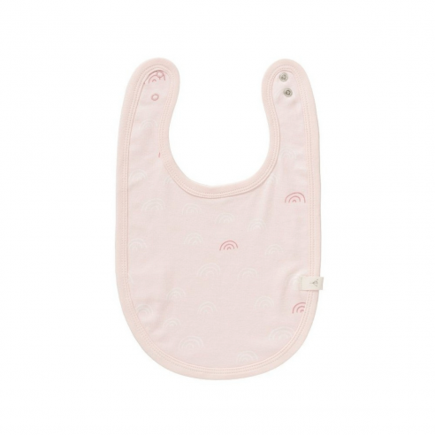 Babero Arcoíris Rosa Personalizable Babero Arcoíris Rosa Personalizable