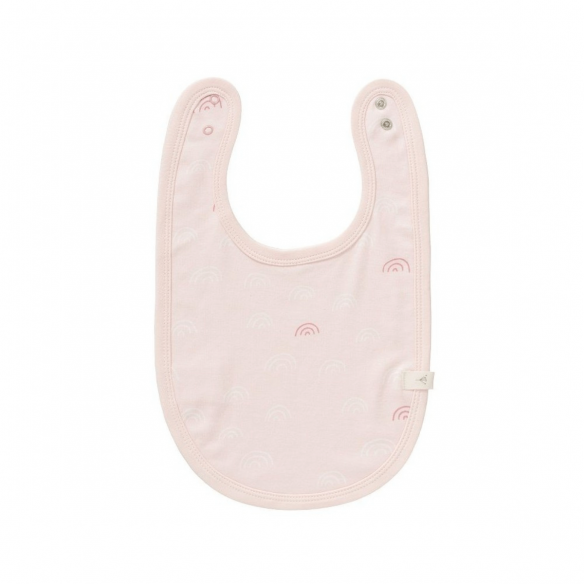 Babero Arcoíris Rosa Personalizable Babero Arcoíris Rosa Personalizable