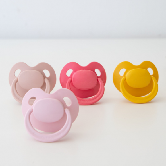 Chupete Retro Nordic Dusty Pink Látex Personalizable