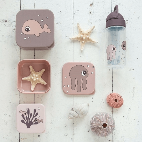 Botella Sea Friends rosa infantil