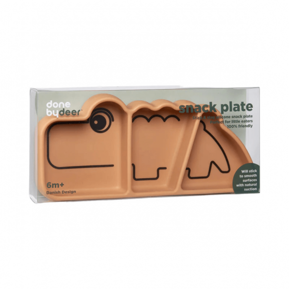 Plato Silicona Stick&Stay Snack Croco