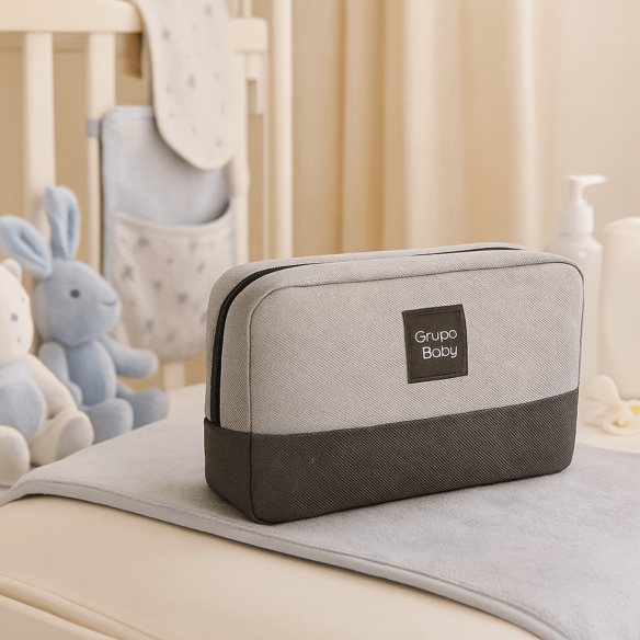 Neceser de Aseo Gris Personalizable