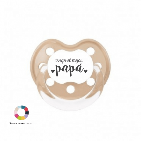 Chupete regalo papá beige oscuro