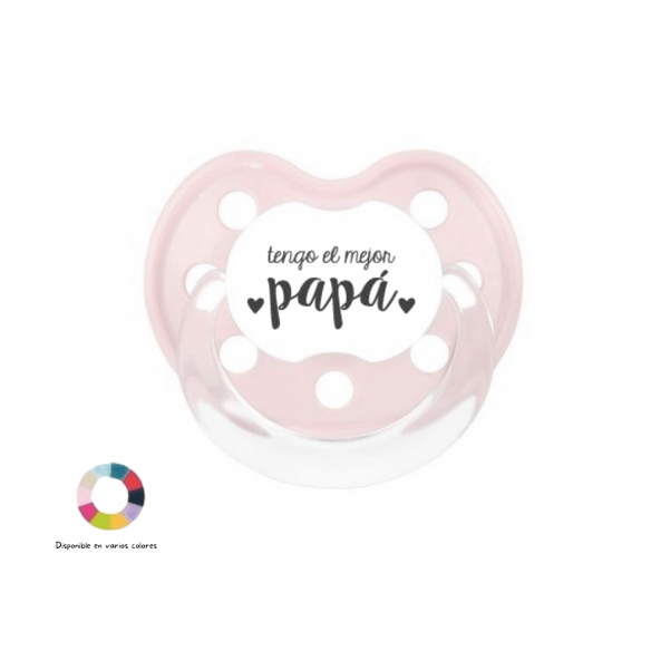 Chupete regalo papá rosa