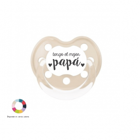 Chupete regalo papá beige