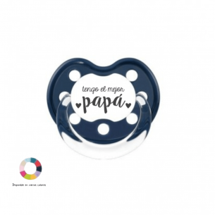 Chupete regalo papá azul marino