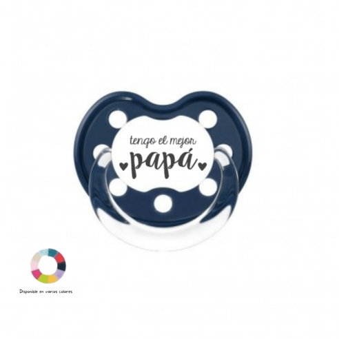 Chupete regalo papá azul marino