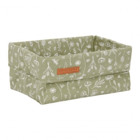 Cesta Flores infantil verde niños