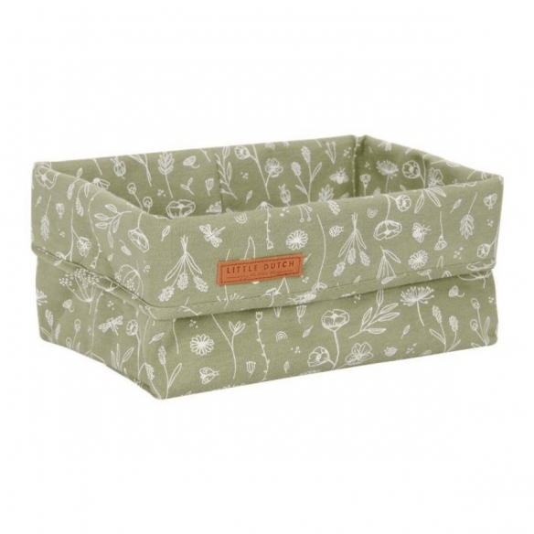 Cesta Flores infantil verde niños