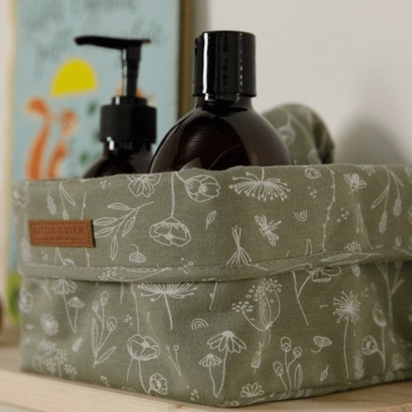 Cesta organizadora Flores infantil