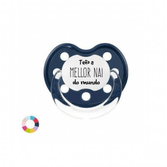 Chupete en gallego mamá azul