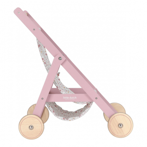 Silla de Madera para Muñecas Little Dutch rosa flores