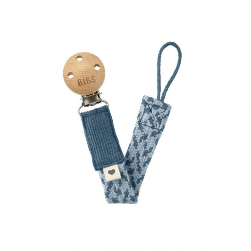 Chupetero Trenzado Petrol / Baby Blue