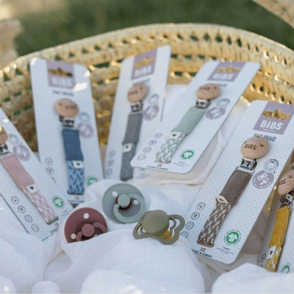 Chupetero de bibs azul