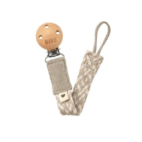 Chupetero bibs Trenzado Sand / Ivory