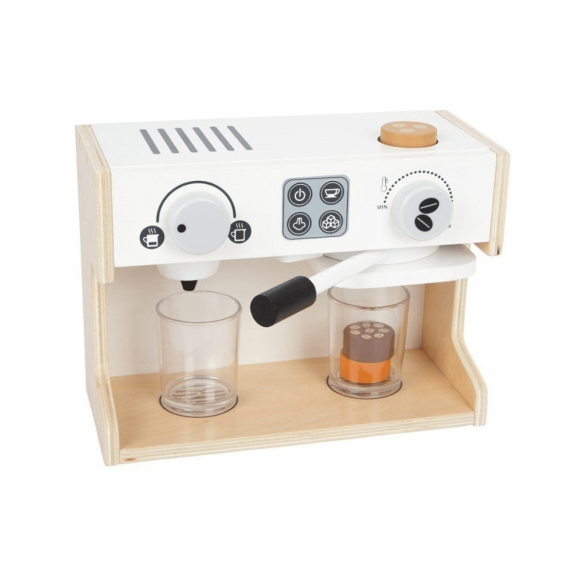 máquina de café de madera