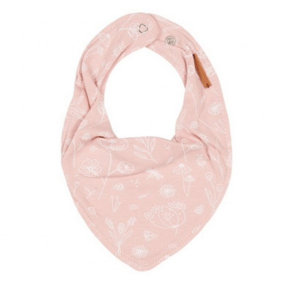 Bandana Flores Silvestres Rosa Personalizable para bebé
