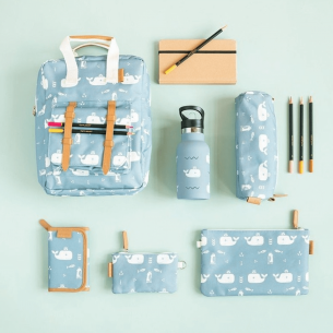 Estuche Ballenas Azul Personalizable 2