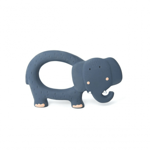 mordedor elefante azul bebé