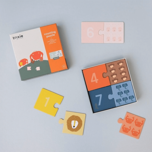 Puzle para Aprender Contar infantil trixie