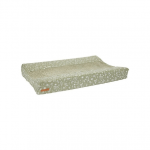 Funda protectora para Cambiador bebé Flores verde