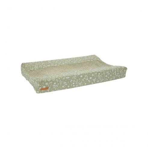 Funda protectora para Cambiador bebé Flores verde