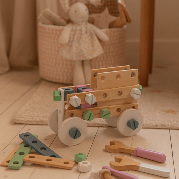 Set de Construcción niños en madera