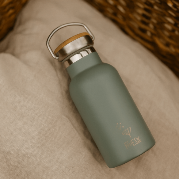 botella térmica verde fresk