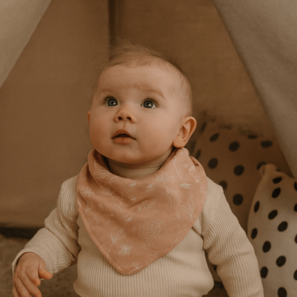 seca babitas bebé rosa flores