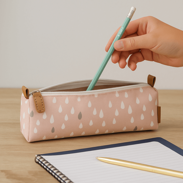 estuche infantil personalizable rosa