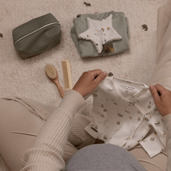 sujeta chupetes estrella bebé tela