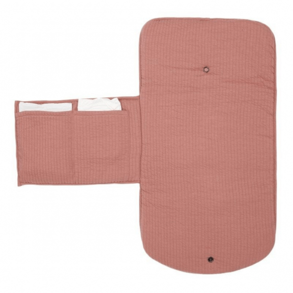 Cambiador Puro Rosa Rubor Personalizable Little Dutch