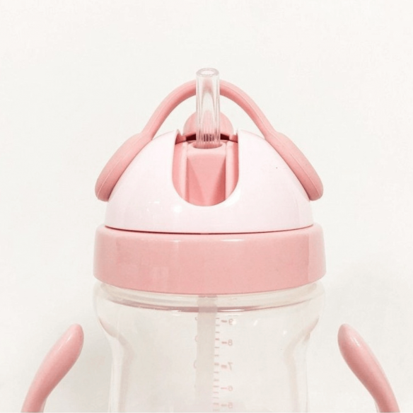 Taza Aprendizaje con Pajita Rosa Kikkaboo