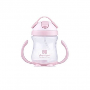 Taza Aprendizaje con Pajita Rosa