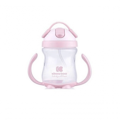 Taza Aprendizaje con Pajita Rosa