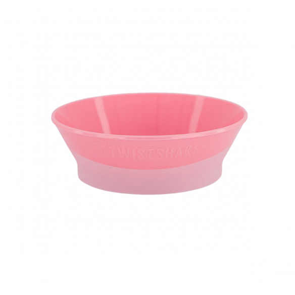 Plato Hondo Twistshake Rosa para niñas