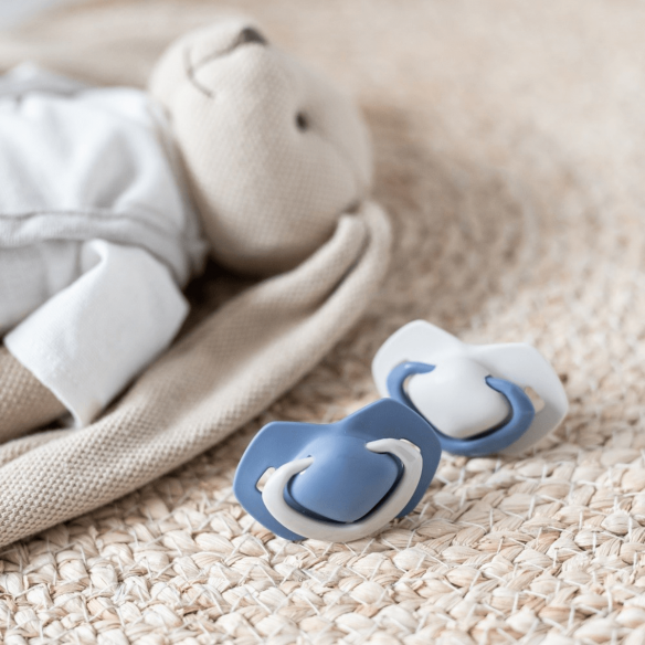Chupetes Azules silicona pack