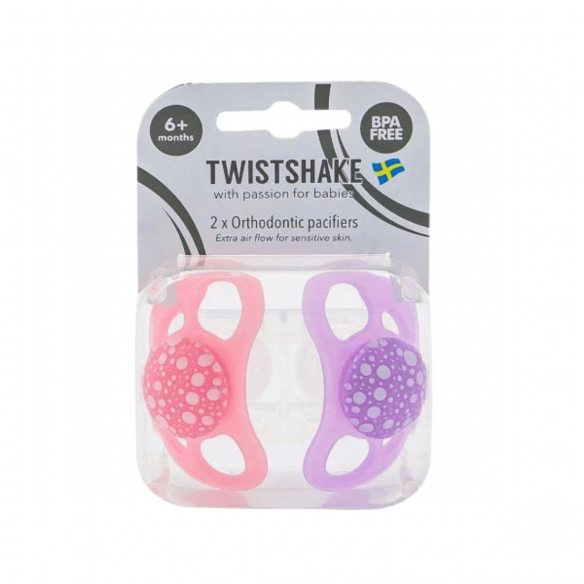 Chupetes Rosa Morado silicona Twistshake