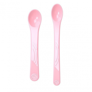 cucharas rosas para comer niñas