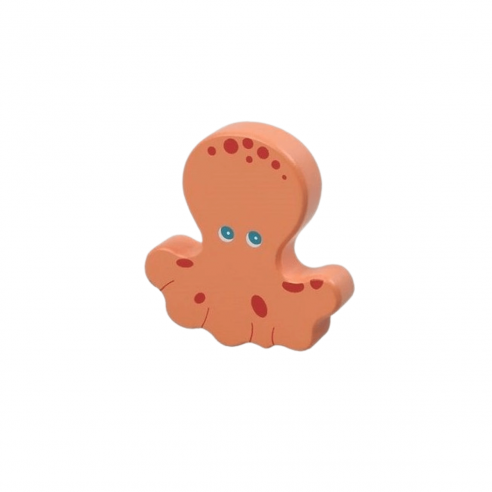 Sonajero Pulpo en Madera
