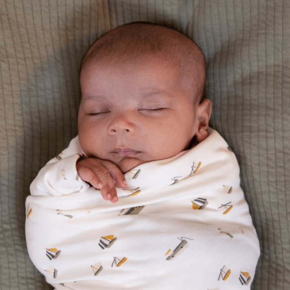 Muselina blanca barcos Little Dutch