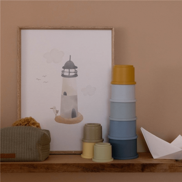 Póster Sailors Bay blanco doble cara