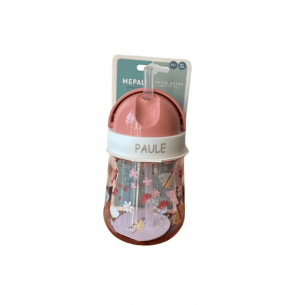 Vaso con Pajita Flores y Mariposas Personalizable 2