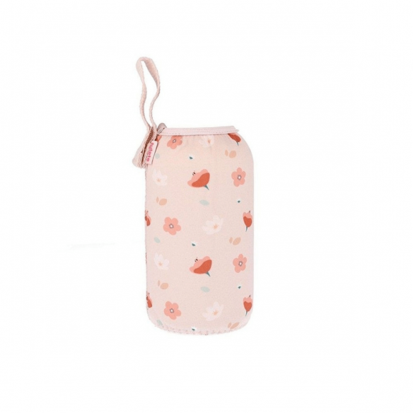 Botella Acero con Funda flores personalizable