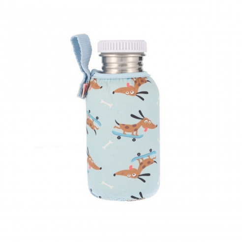 Botella Acero con Funda Skater Dog Personalizable