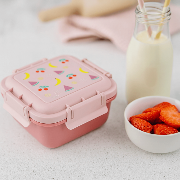 fiambrera fruta Rosa Personalizable