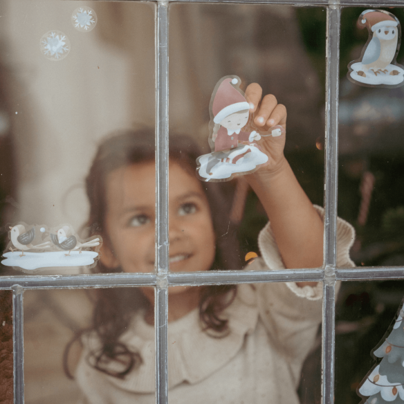 pegatinas de navidad para la ventana decoración